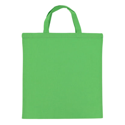 Schoudertas OEKO-TEX® gekleurd kort 140g/m² 38x42 cm