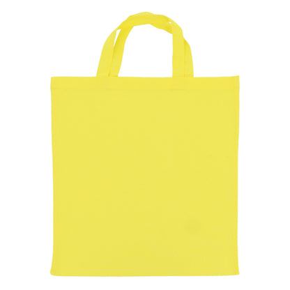 Schoudertas OEKO-TEX® gekleurd kort 140g/m² 38x42 cm