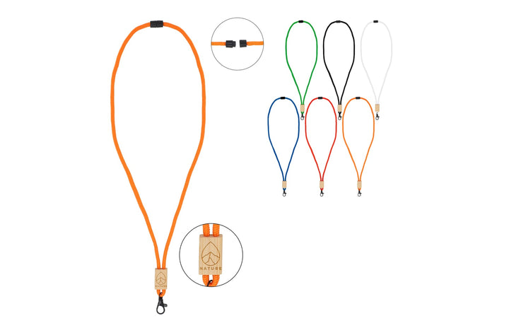 R-PET paracord lanyard