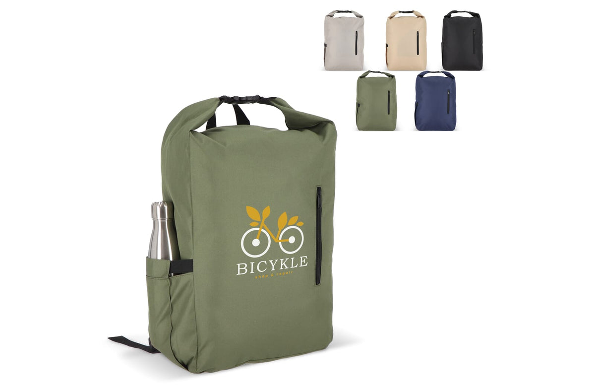 R-PET 600D Rolltop gesp rugzak 20L