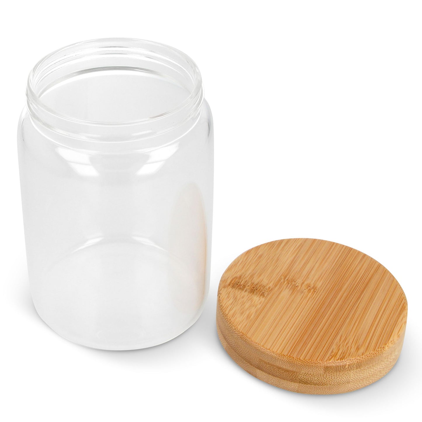 Canister glas & bamboe 900ml