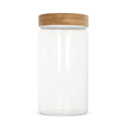 Canister glas & bamboe 1200ml