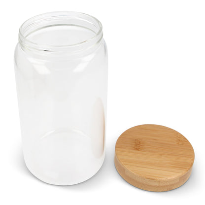Canister glas & bamboe 1200ml