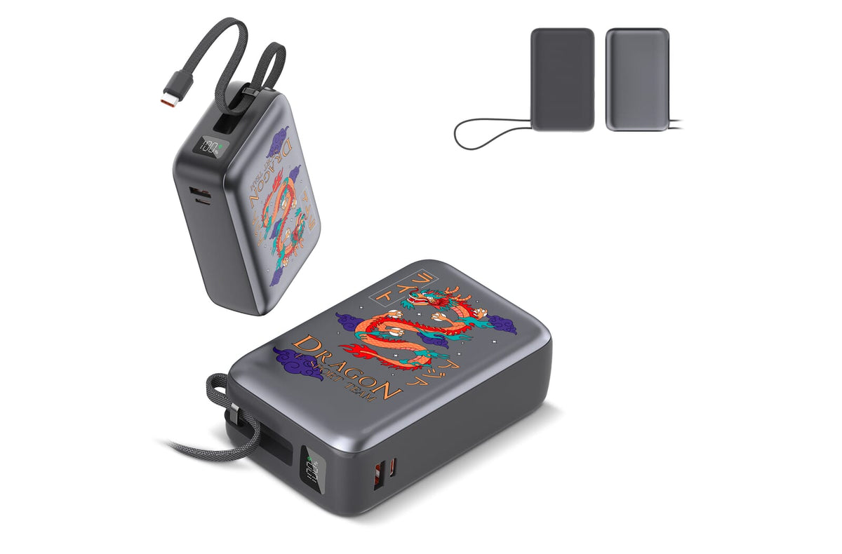 Nova Laptop 65W Powerbank met ingebouwde USB-C kabel 30000 mAh