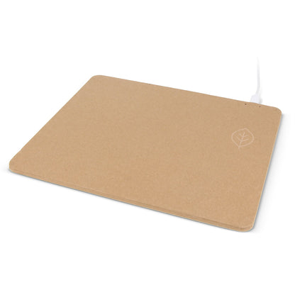 Muismat met draadloze oplader gerecycled papier