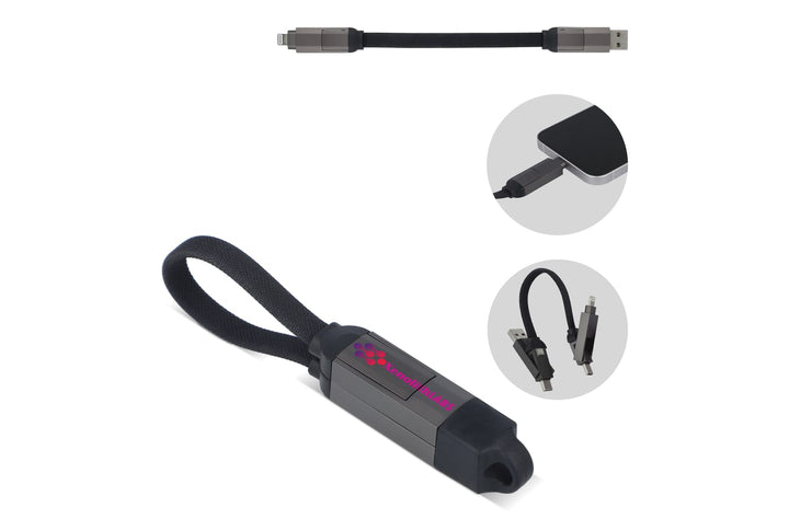 Multifunctionele 4-in-1 Kabel Sleutelhanger formaat 60 W