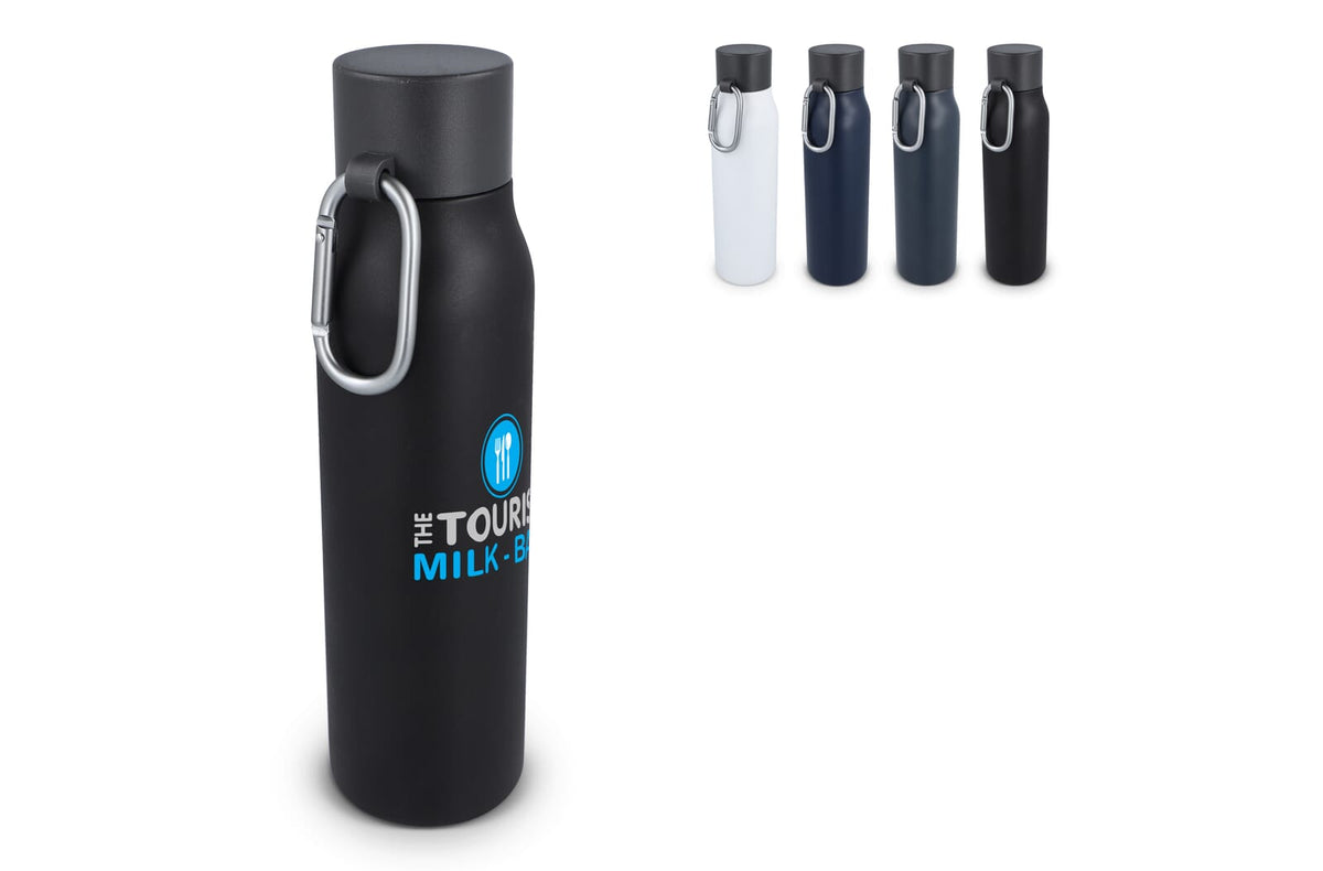 Thermofles matte finish met Caribiner 600ml