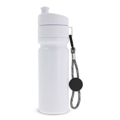 Sportbidon met rand en koord 750ml