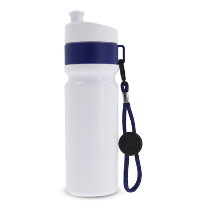 Sportbidon met rand en koord 750ml