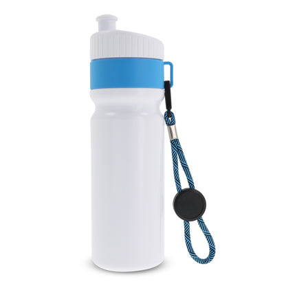 Sportbidon met rand en koord 750ml