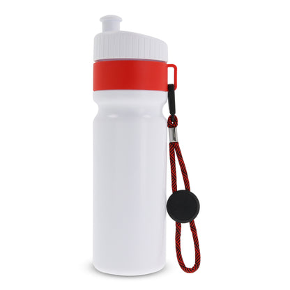 Sportbidon met rand en koord 750ml