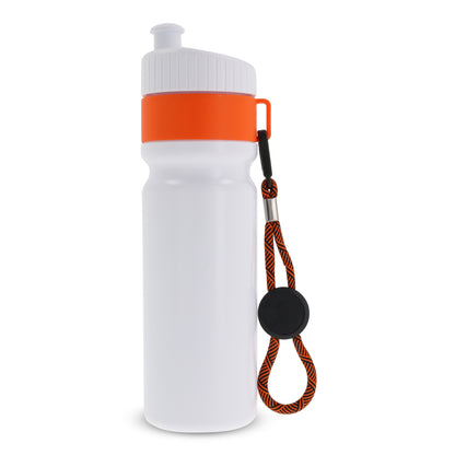 Sportbidon met rand en koord 750ml