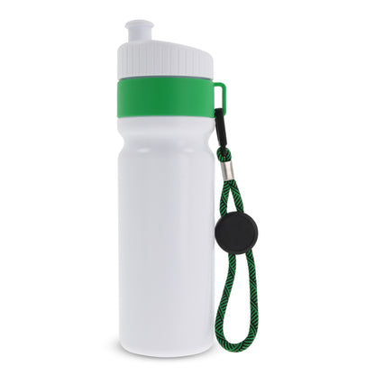 Sportbidon met rand en koord 750ml