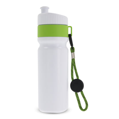 Sportbidon met rand en koord 750ml