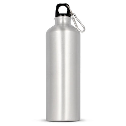 Waterfles aluminium met karabijnhaak 750ml