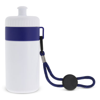Sportbidon met rand en koord 500ml