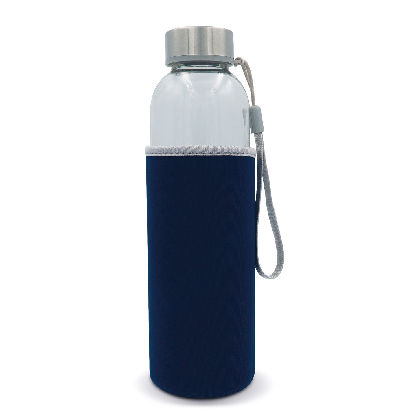 Waterfles glas met sleeve 500ml