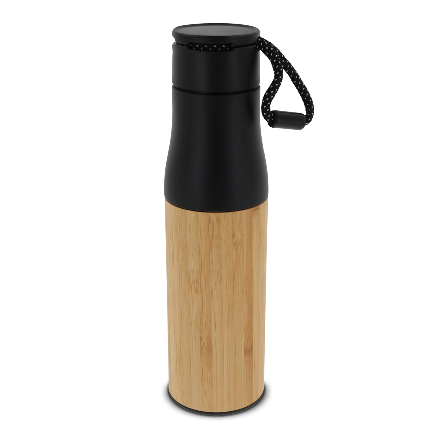 Thermofles met touw bamboe 500ml