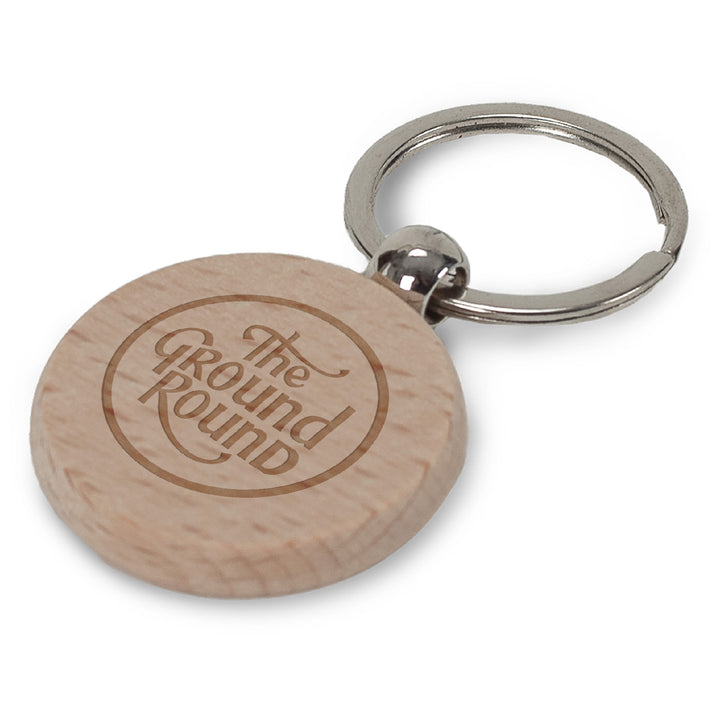 Sleutelhanger hout rond Ø40mm LT99714