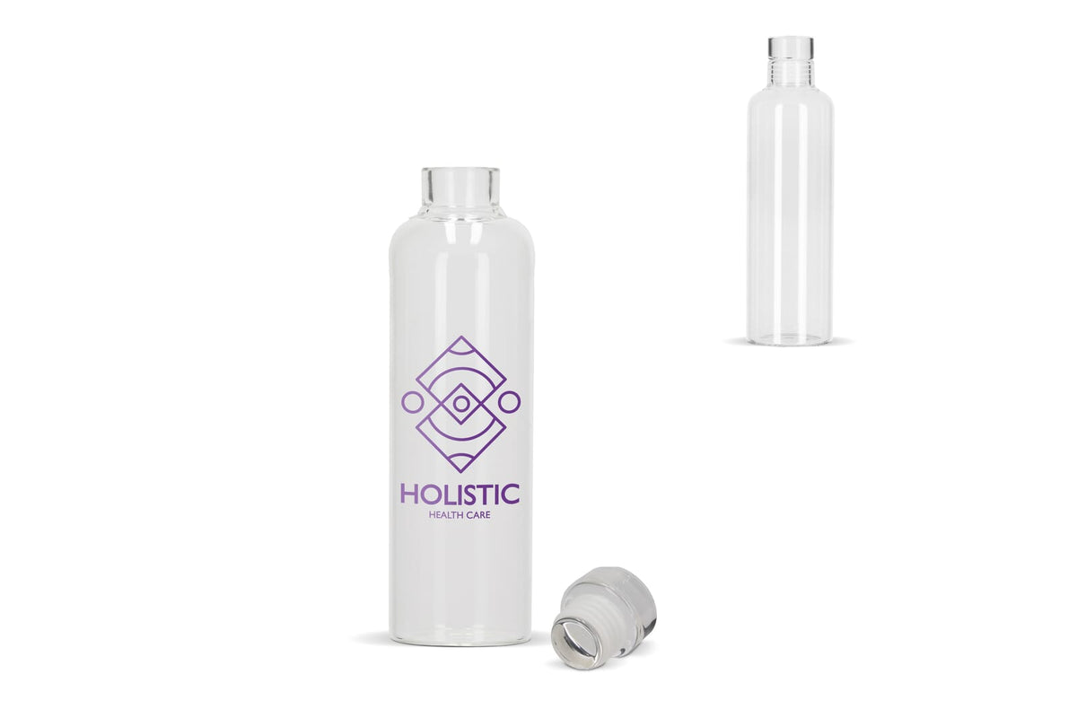 Transparante glazen fles van 500 ml