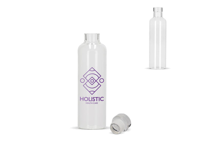 Transparante glazen fles van 500 ml