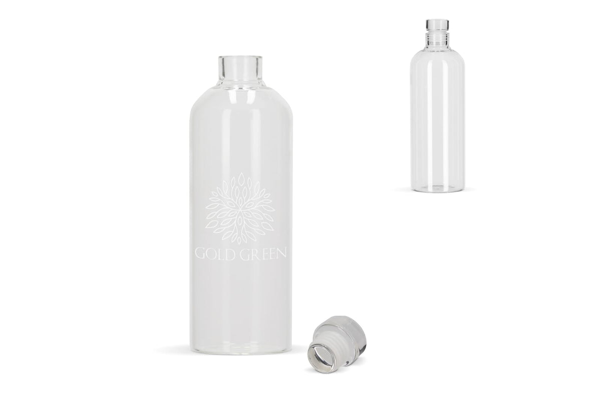 Transparante glazen fles van 1000 ml