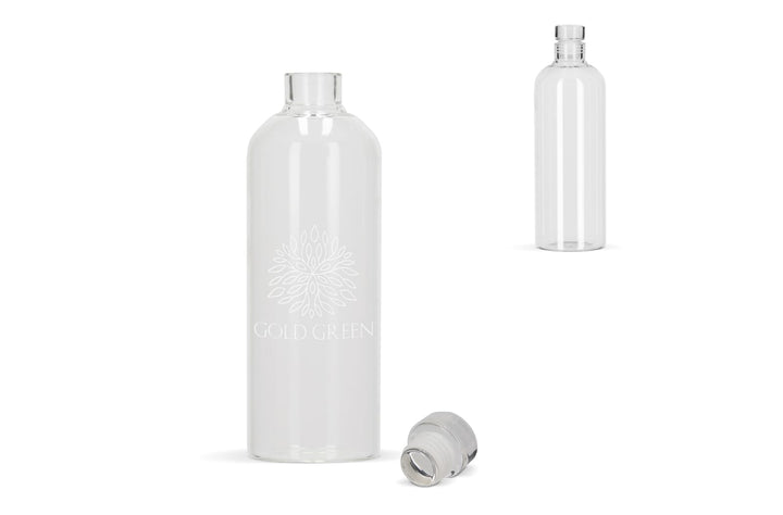 Transparante glazen fles van 1000 ml